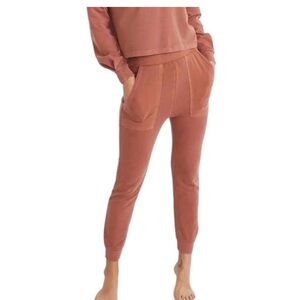 Marine Layer Sami rust ochre jogger patch pocket sweatpants size m